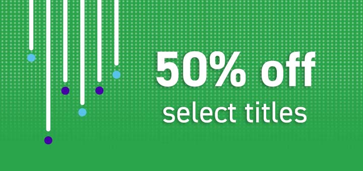 50% off select titles