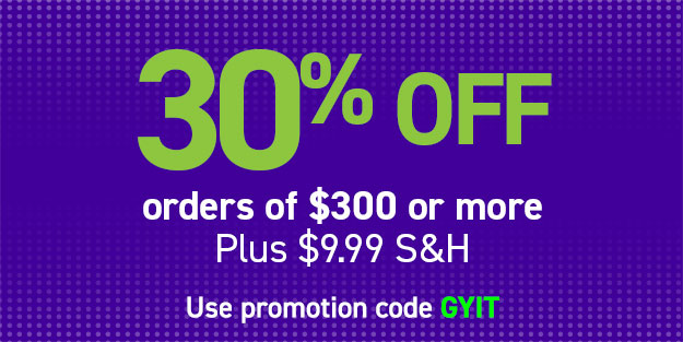 30% off orders of $300 or more